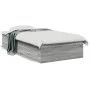 Sonoma gray engineered wood bed with drawers 90x190 cm by , Beds and slatted bases - Ref: Foro24-3280438, Price: 111,71 €, Di...