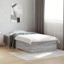 Sonoma-graues Holzwerkstoffbett mit Schubladen 90 x 200 cm von , Betten und Lattenroste - Ref: Foro24-3280431, Preis: 117,79 ...