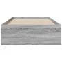 Sonoma gray engineered wood bed with drawers 90x200 cm by , Beds and slatted bases - Ref: Foro24-3280431, Price: 113,17 €, Di...