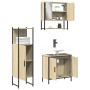 3-teiliges Badmöbelset aus Sonoma-Eichensperrholz von , Badezimmermöbel - Ref: Foro24-3214701, Preis: 193,76 €, Rabatt: %