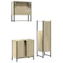 Sonoma oak plywood 3-piece bathroom furniture set by , Bathroom furniture - Ref: Foro24-3214701, Price: 181,50 €, Discount: %