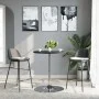 Hoher Stehtisch aus Holzwerkstoff und schwarzem Stahl, 60 x 60 x 90 cm von , Küchen- und Esstische - Ref: Foro24-4007193, Pre...
