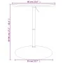 Hoher Stehtisch aus Holzwerkstoff und schwarzem Stahl, 60 x 60 x 90 cm von , Küchen- und Esstische - Ref: Foro24-4007193, Pre...
