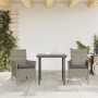 Gartensessel mit Kissen 2 Stück graues synthetisches Rattan von , Gartenstühle - Ref: Foro24-368111, Preis: 117,78 €, Rabatt: %