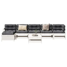 Garden furniture set 7 pieces solid white pine wood by , Garden sets - Ref: Foro24-3250617, Price: 429,79 €, Discount: %