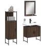 Bathroom furniture set 3 pieces brown oak plywood by , Bathroom furniture - Ref: Foro24-3214348, Price: 138,74 €, Discount: %