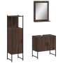Badezimmermöbel-Set, 3-teilig, braunes Eichensperrholz von , Badezimmermöbel - Ref: Foro24-3214348, Preis: 140,76 €, Rabatt: %