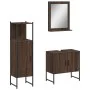 Bathroom furniture set 3 pieces brown oak plywood by , Bathroom furniture - Ref: Foro24-3214348, Price: 138,74 €, Discount: %