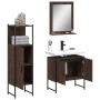 Badezimmermöbel-Set, 3-teilig, braunes Eichensperrholz von , Badezimmermöbel - Ref: Foro24-3214348, Preis: 140,76 €, Rabatt: %