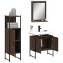 Bathroom furniture set 3 pieces brown oak plywood by , Bathroom furniture - Ref: Foro24-3214348, Price: 138,74 €, Discount: %