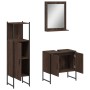 Badezimmermöbel-Set, 3-teilig, braunes Eichensperrholz von , Badezimmermöbel - Ref: Foro24-3214348, Preis: 140,76 €, Rabatt: %