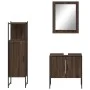 Bathroom furniture set 3 pieces brown oak plywood by , Bathroom furniture - Ref: Foro24-3214348, Price: 138,74 €, Discount: %