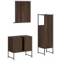Bathroom furniture set 3 pieces brown oak plywood by , Bathroom furniture - Ref: Foro24-3214348, Price: 138,74 €, Discount: %