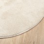 OVIEDO beige short pile rug Ø 120 cm by , Rugs - Ref: Foro24-375501, Price: 54,62 €, Discount: %