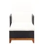 Sun lounger in synthetic rattan and solid black acacia wood by vidaXL, Loungers - Ref: Foro24-46012, Price: 177,92 €, Discoun...