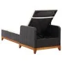Sun lounger in synthetic rattan and solid black acacia wood by vidaXL, Loungers - Ref: Foro24-46012, Price: 177,92 €, Discoun...