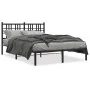 Estructura de cama con cabecero metal negro 120x200 cm de , Camas y somieres - Ref: Foro24-376322, Precio: 105,71 €, Descuent...