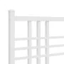 Metal bed frame with white headboard 107x203 cm by , Beds and slatted bases - Ref: Foro24-376369, Price: 77,44 €, Discount: %