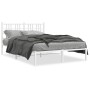 Estructura de cama con cabecero metal blanca 140x200 cm de , Camas y somieres - Ref: Foro24-376374, Precio: 111,70 €, Descuen...