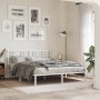 Bettgestell aus weißem Metall mit Kopfteil 160x200 cm von , Betten und Lattenroste - Ref: Foro24-376376, Preis: 115,58 €, Rab...