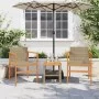 Gartenstühle 2 Stück aus Massivholz und beigem synthetischem Rattan von , Gartenstühle - Ref: Foro24-368710, Preis: 120,60 €,...