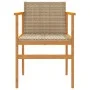 Garden chairs 2 pcs solid wood and beige synthetic rattan by , Garden chairs - Ref: Foro24-368710, Price: 120,58 €, Discount: %
