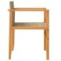 Garden chairs 2 pcs solid wood and beige synthetic rattan by , Garden chairs - Ref: Foro24-368710, Price: 120,58 €, Discount: %