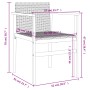 Gartenstühle 2 Stück aus Massivholz und beigem synthetischem Rattan von , Gartenstühle - Ref: Foro24-368710, Preis: 110,21 €,...