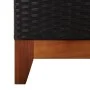 Sun lounger in synthetic rattan and solid black acacia wood by vidaXL, Loungers - Ref: Foro24-46012, Price: 177,92 €, Discoun...
