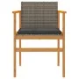 Garden chairs and cushions 2 pcs gray PE rattan and solid wood by , Garden chairs - Ref: Foro24-368712, Price: 141,24 €, Disc...