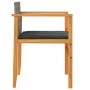 Garden chairs and cushions 2 pcs gray PE rattan and solid wood by , Garden chairs - Ref: Foro24-368712, Price: 141,24 €, Disc...