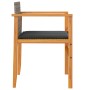 Gartenstühle und Kissen 2 Stück graues PE-Rattan und Massivholz von , Gartenstühle - Ref: Foro24-368712, Preis: 144,06 €, Rab...