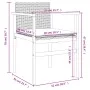 Garden chairs and cushions 2 pcs gray PE rattan and solid wood by , Garden chairs - Ref: Foro24-368712, Price: 141,24 €, Disc...