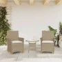 Gartenstühle mit Kissen 2 Stück beiges PE-Rattan und Akazienholz von , Gartenstühle - Ref: Foro24-368719, Preis: 201,55 €, Ra...