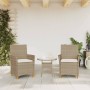 Gartenstühle mit Kissen 2 Stück beiges PE-Rattan und Akazienholz von , Gartenstühle - Ref: Foro24-368719, Preis: 205,51 €, Ra...
