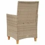 Gartenstühle mit Kissen 2 Stück beiges PE-Rattan und Akazienholz von , Gartenstühle - Ref: Foro24-368719, Preis: 201,55 €, Ra...