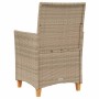 Gartenstühle mit Kissen 2 Stück beiges PE-Rattan und Akazienholz von , Gartenstühle - Ref: Foro24-368719, Preis: 205,51 €, Ra...