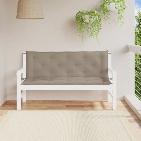 Garden bench cushions 2 pcs taupe Oxford fabric 150x50x7 cm by , Cushions for chairs and sofas - Ref: Foro24-361705, Price: 4...