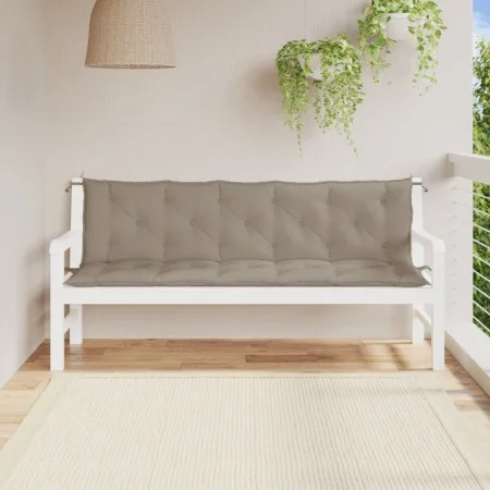 Garden bench cushions 2 pcs taupe Oxford fabric 180x50x7 cm by , Cushions for chairs and sofas - Ref: Foro24-361724, Price: 5...