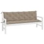 Garden bench cushions 2 pcs taupe Oxford fabric 180x50x7 cm by , Cushions for chairs and sofas - Ref: Foro24-361724, Price: 5...