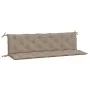 Garden bench cushions 2 pcs taupe Oxford fabric 180x50x7 cm by , Cushions for chairs and sofas - Ref: Foro24-361724, Price: 5...