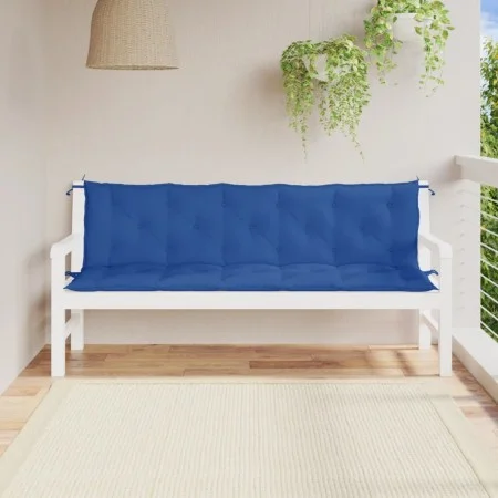Garden Bench Cushions 2 Pcs Blue Oxford Fabric 180x50x7 cm by , Cushions for chairs and sofas - Ref: Foro24-361726, Price: 54...