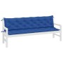Garden Bench Cushions 2 Pcs Blue Oxford Fabric 200x50x7 cm by , Cushions for chairs and sofas - Ref: Foro24-361745, Price: 60...