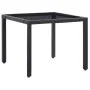 5-piece black synthetic rattan garden dining set by vidaXL, Garden sets - Ref: Foro24-45978, Price: 366,61 €, Discount: %