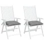 Cojines de silla de jardín 2 uds tela Oxford gris 50x50x7 cm de , Cojines para sillas y sofás - Ref: Foro24-361510, Precio: 2...