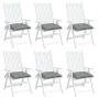 Garden Chair Cushions 6 Pcs Gray Oxford Fabric 50x50x7 cm by , Cushions for chairs and sofas - Ref: Foro24-361512, Price: 47,...