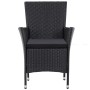Juego de comedor de jardín 5 piezas ratán sintético negro de vidaXL, Conjuntos de jardín - Ref: Foro24-45978, Precio: 383,64 ...
