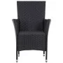 5-piece black synthetic rattan garden dining set by vidaXL, Garden sets - Ref: Foro24-45978, Price: 366,61 €, Discount: %
