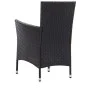 5-piece black synthetic rattan garden dining set by vidaXL, Garden sets - Ref: Foro24-45978, Price: 366,61 €, Discount: %
