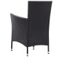 Juego de comedor de jardín 5 piezas ratán sintético negro de vidaXL, Conjuntos de jardín - Ref: Foro24-45978, Precio: 383,64 ...